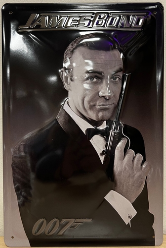 James Bond Sean Connery  metalen wandbord