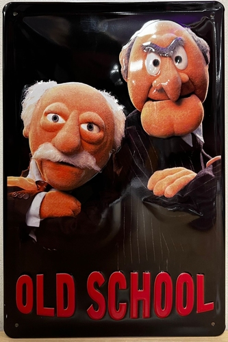 Statler en Waldorf Muppets metalen wandbord