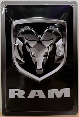 Dodge Ram wandbord van metaal