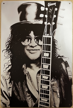 Guns N Roses Slash wandbord van metaal