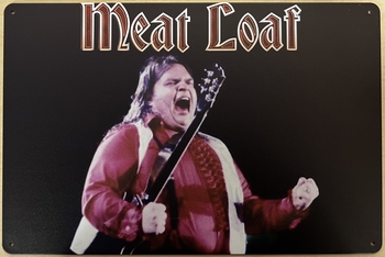 Meat Loaf Zanger wandbord van metaal