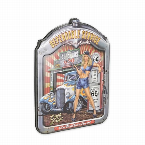 Depandable service 3d pinup metalen wandbord