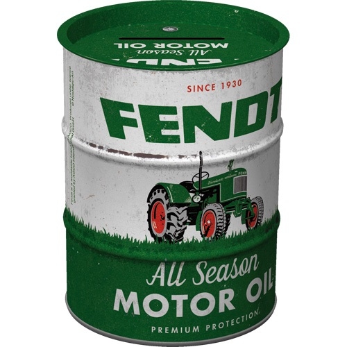 Fendt tractor oil barrel metalen spaarpot