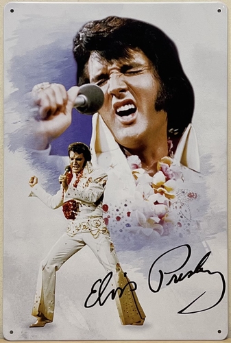 Elvis Presley 2 Foto wandbordvan metaal