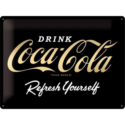 Coca cola logo black gold special edition