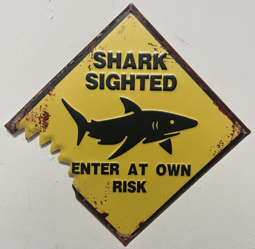 Sharks haaienbeet wandbord