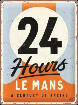 24 uur le mans century of racing metalen wandbord