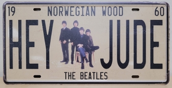 Hey Jude the beatles license plate