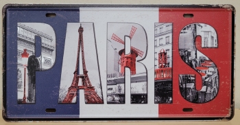 Paris Parijs license plate