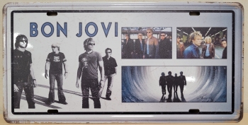 Bon Jovi band collage  License plate
