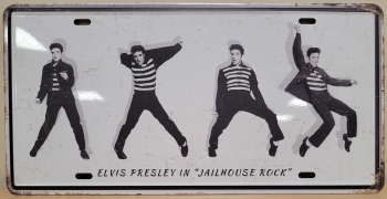 Elvis Presley Jailhouse Rock License plate