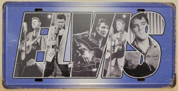 Elvis Presley LETTERS foto collage license plate