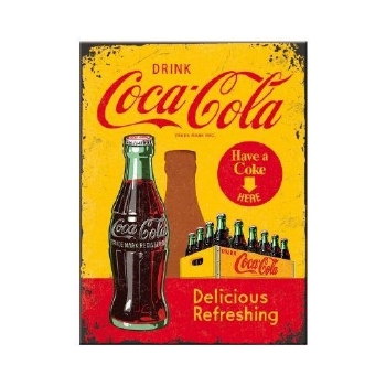 Coca cola geel rood magneet