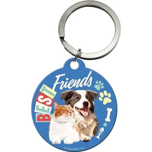 Best friends kat hond sleutelhanger