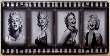 Marilyn Monroe foto collage license plate