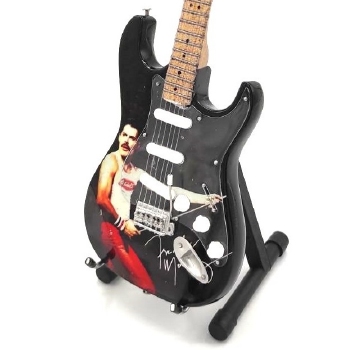 Mini gitaar Freddie Mercury Queen zwart