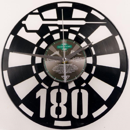 Darts vinyl klok 180