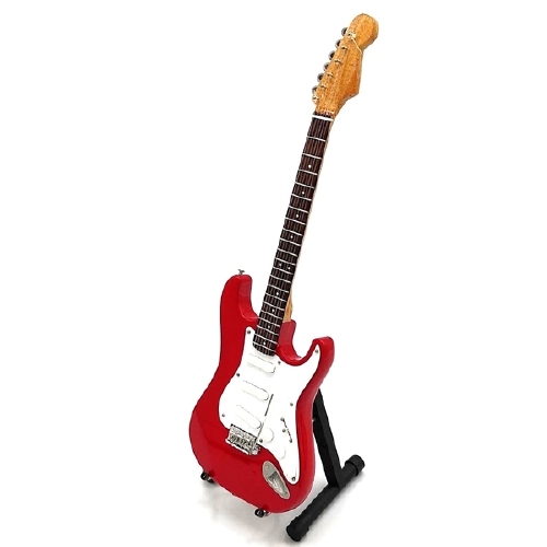 Mini gitaar Mark Knopfler Rood