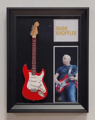 Mark Knopfler lijst met rode gitaar