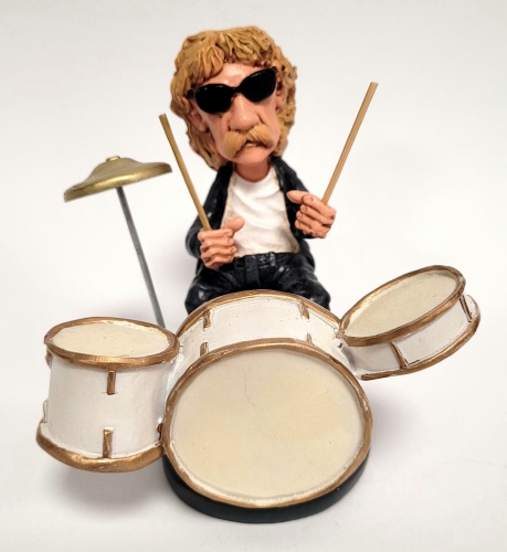 Frank Beard ZZ Top Drummer Beeldje by Warren Stratfort