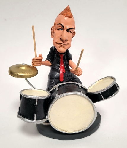 Tré Cool Green Day Drummer Beeldje by Warren Stratfort