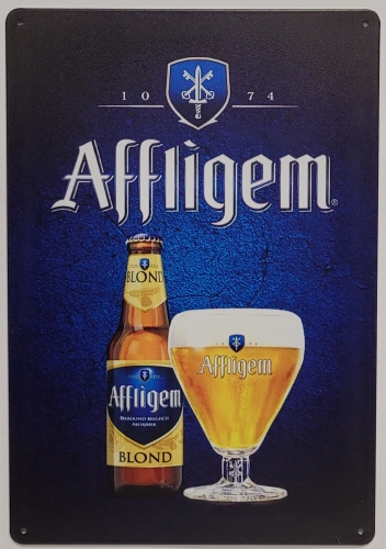 Affligem Bond bier reclamebord van metaal