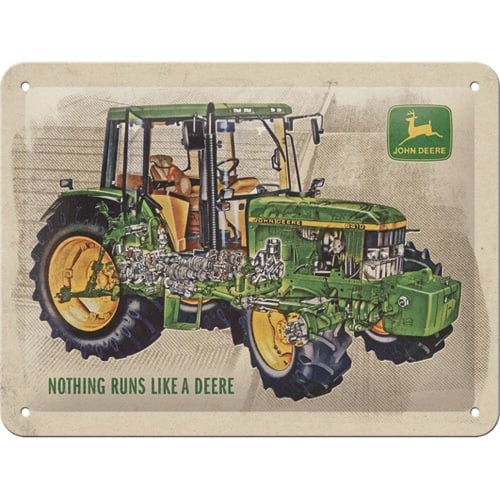 John Deere model 6410 tractor reclamebord