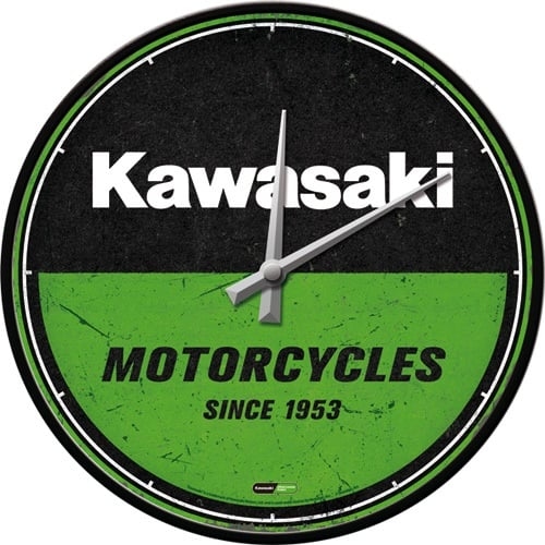 Kawasaki motorcycles since 1953 wandklok