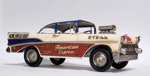 America express oldtimer rally metalen modelauto