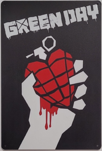 Green Day American Idiot metalen reclamebord