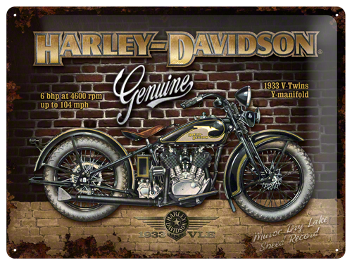Harley Davidson v Twin relief metaal