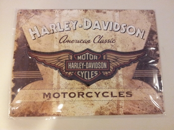 Harley Davidson American classic logo relief
