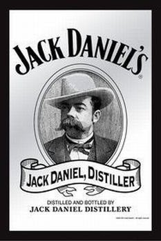 Jack Daniels Distiller porter zwartwit spiegel