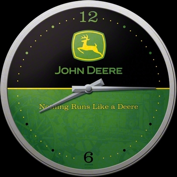 John Deere logo klok
