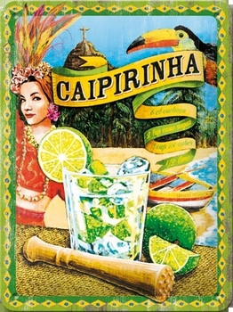 Caipirinha drank reclamebord metaal klein