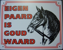 Eigen paard is goud waard