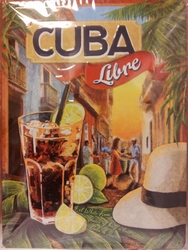 Cuba Libre reclamebord met Reliëf