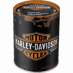 Harley Davidson Genuine logo Metalen Spaarpot