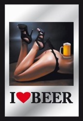 I love beer spiegel pin up