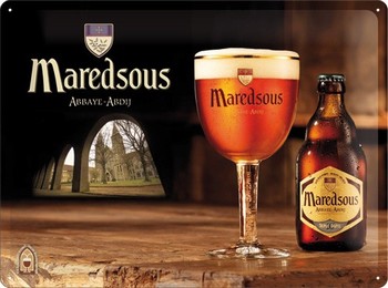 Maredsous bier relief wandbord