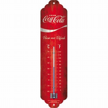 Thermometer Coca cola rood pause and refresh