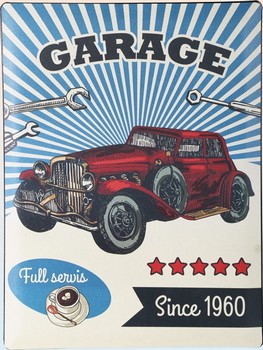 Garage since 1960 wandbord