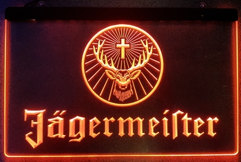 Jagermeister led lamp oranje led