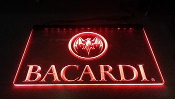 Bacardi tekst led lamp rode led