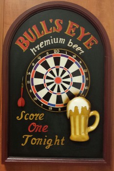 Darts Bulls eye pubbord