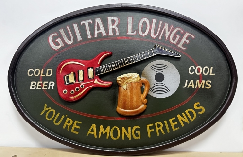 Guitar lounge among friends pubbord