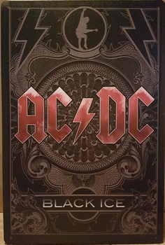 ACDC Black ice wandbord metaal ac dc