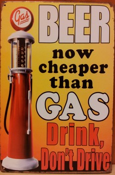 Bier cheaper then gas jc benzinepomp metaal