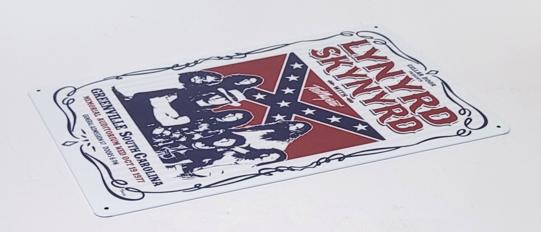 Lynyrd Skynyrd Greenville South Carolina metalen wandb