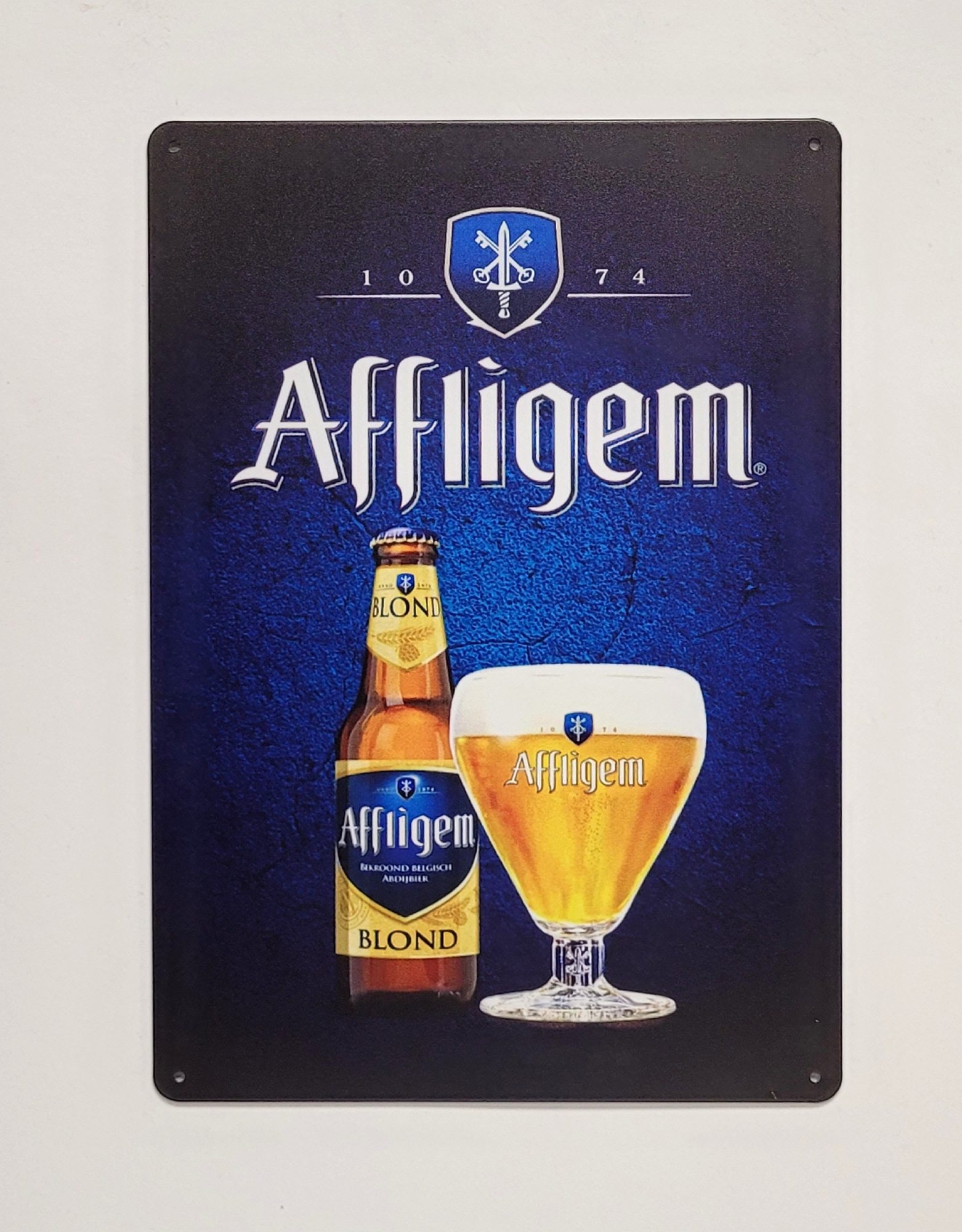 Affligem Bond bier reclamebord van metaal